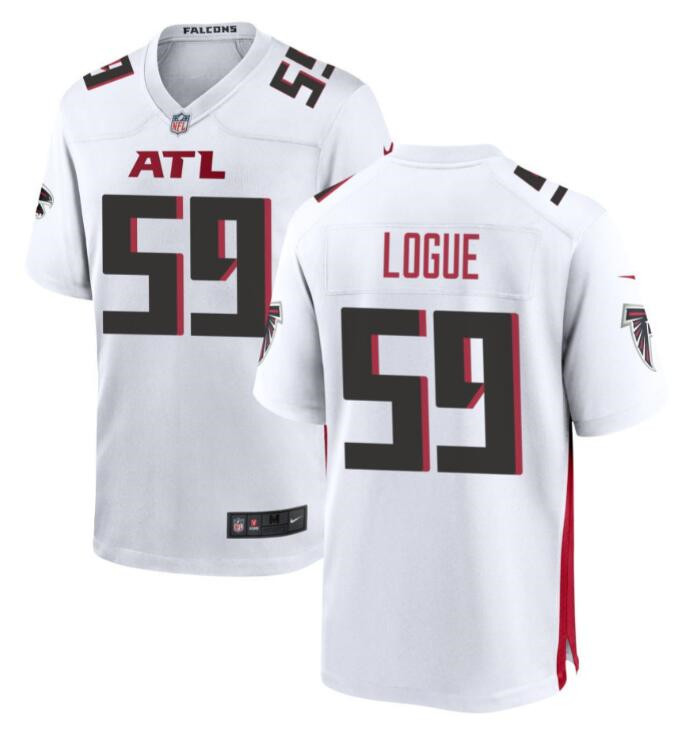 Men's Atlanta Falcons #59 Zion Logue White Limited Stitched Football Game Jersey Men's Atlanta Falcons #59 Zion Logue White Limited Stitched Football Game Jersey
